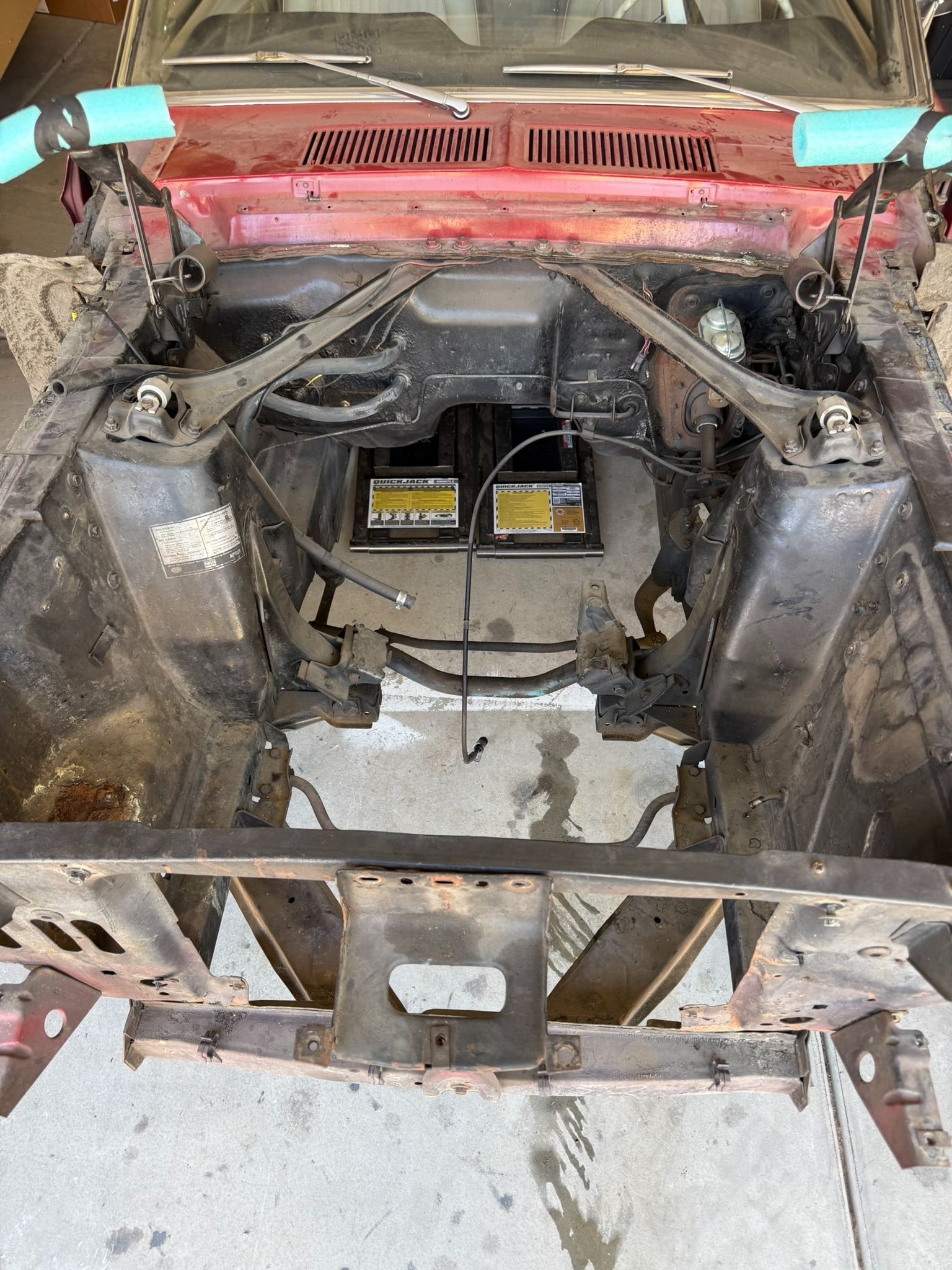 Engine, mid-rebuild